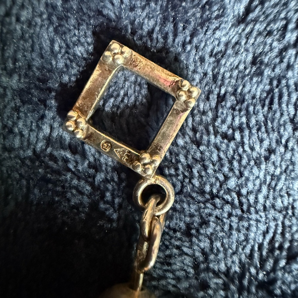 Colorful Beaded Solid Sterling Silver Bracelet Wi… - image 4